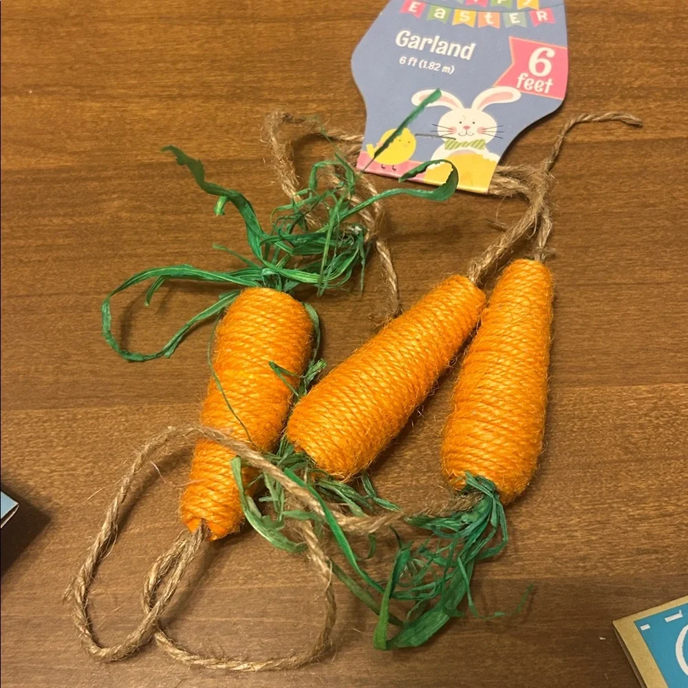 Easter Decor Bundle with Bunny Clips and Carrot Garland and much more.